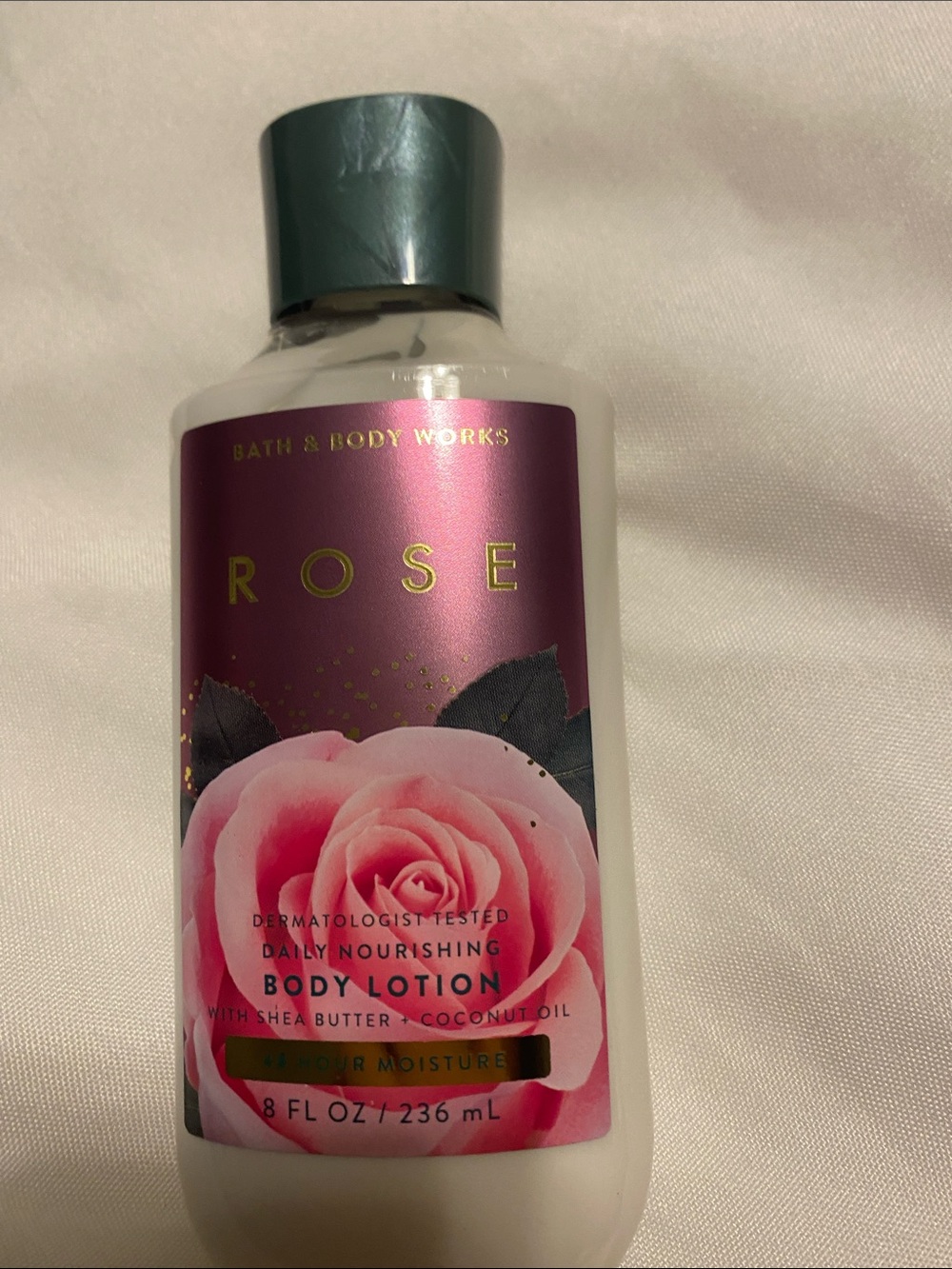 Bath & Body Works Rose Daily Nourishing Body Lotion - Pink, Gold, Green
